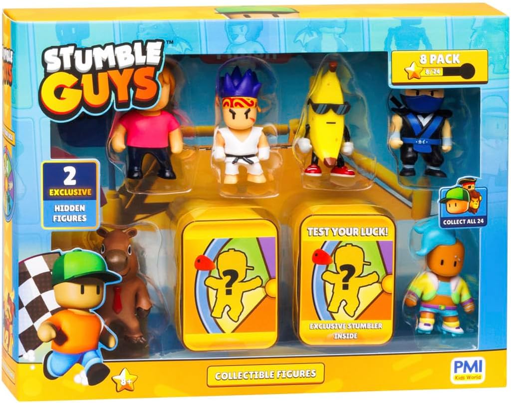 Stumble Guys 2" Collectable Figures 8-Pack Deluxe Box