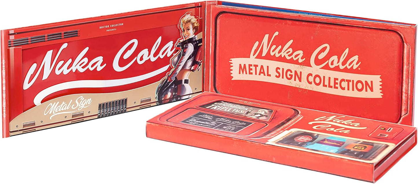 Nuka Cola Metal Sign Collection Triple Pack