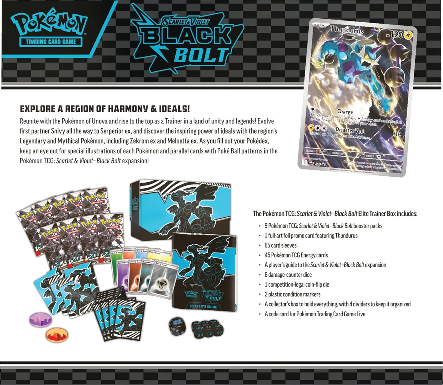 Pokémon TCG: Scarlet & Violet 10.5 - Black Bolt - Elite Trainer Box Zekrom