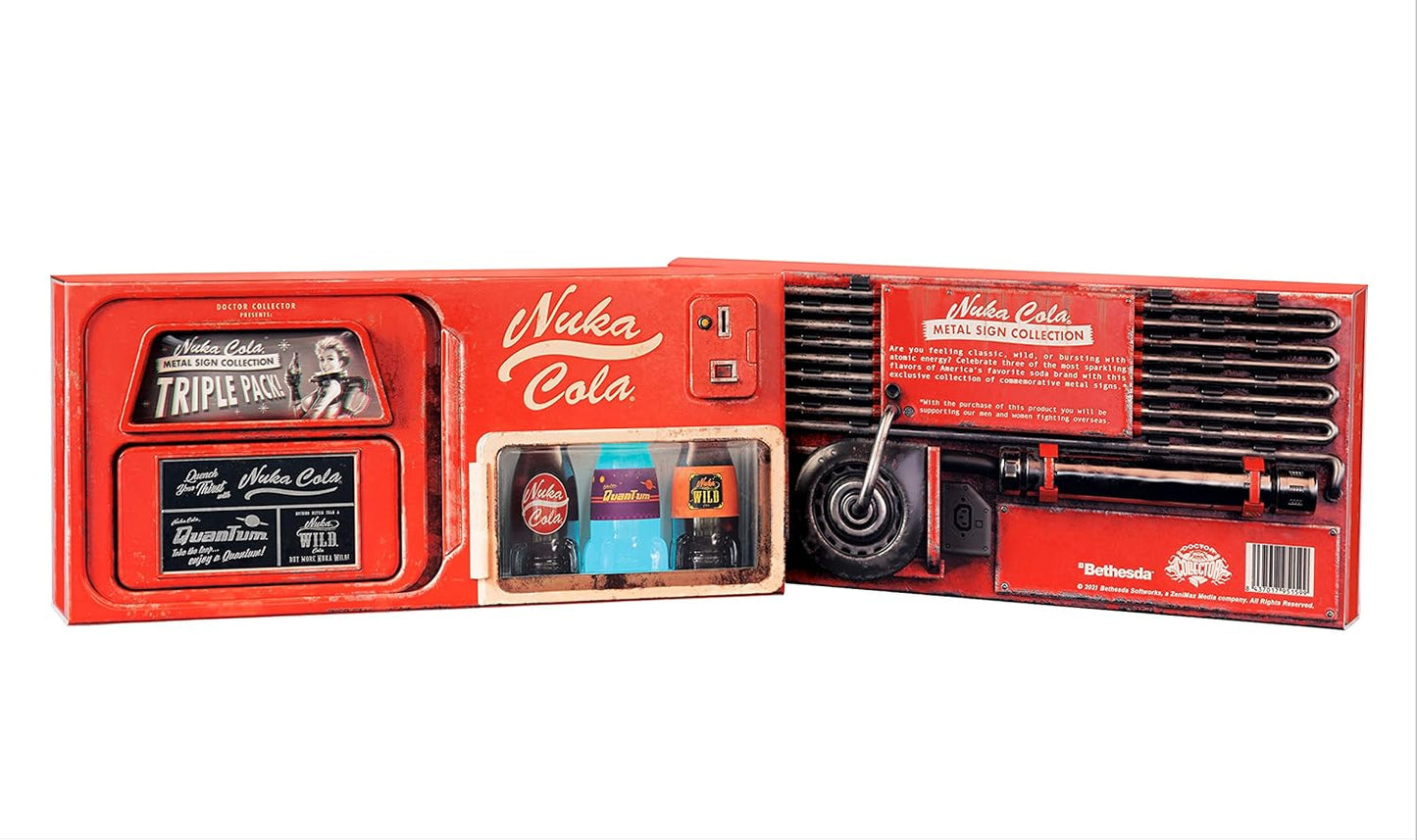 Nuka Cola Metal Sign Collection Triple Pack
