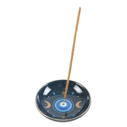 Blue All Seeing Eye Print Incense Holder