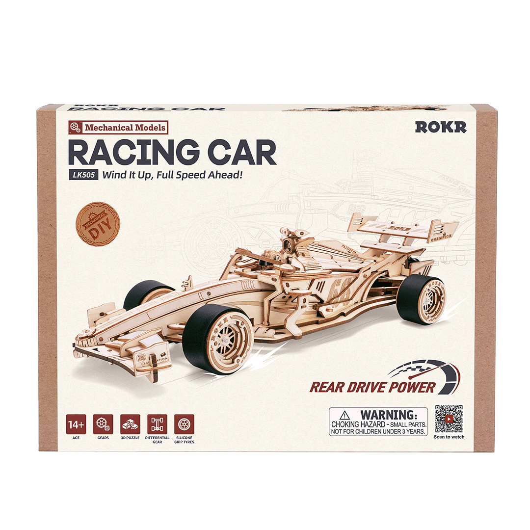 F1 Racing Car LK505 3D Wooden Puzzle