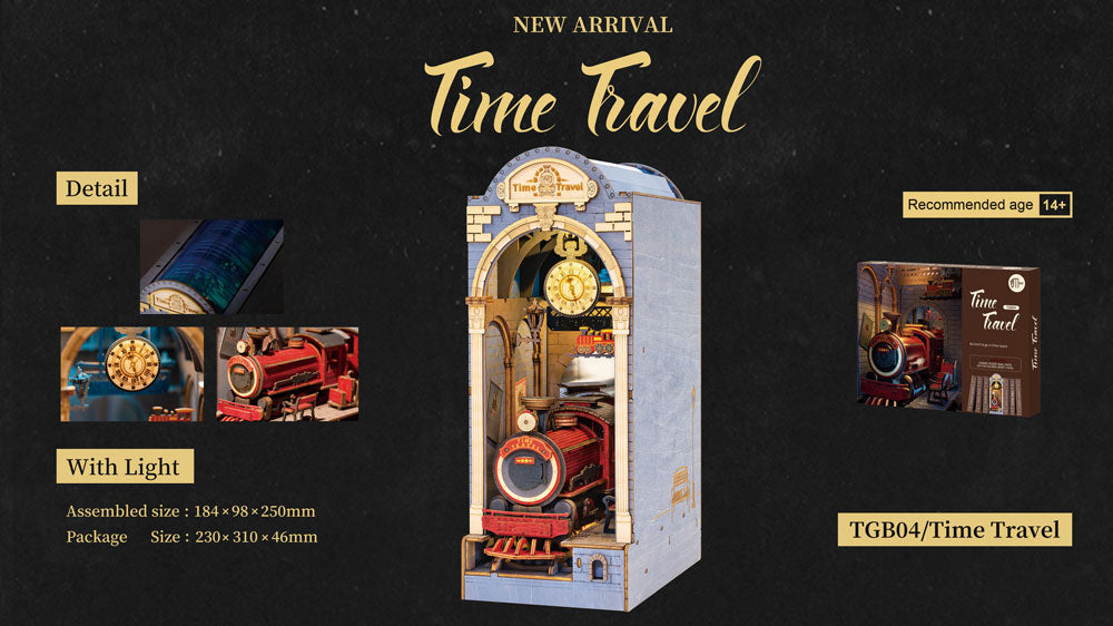 Rolife Time Travel DIY Book Nook Shelf Insert TGB04