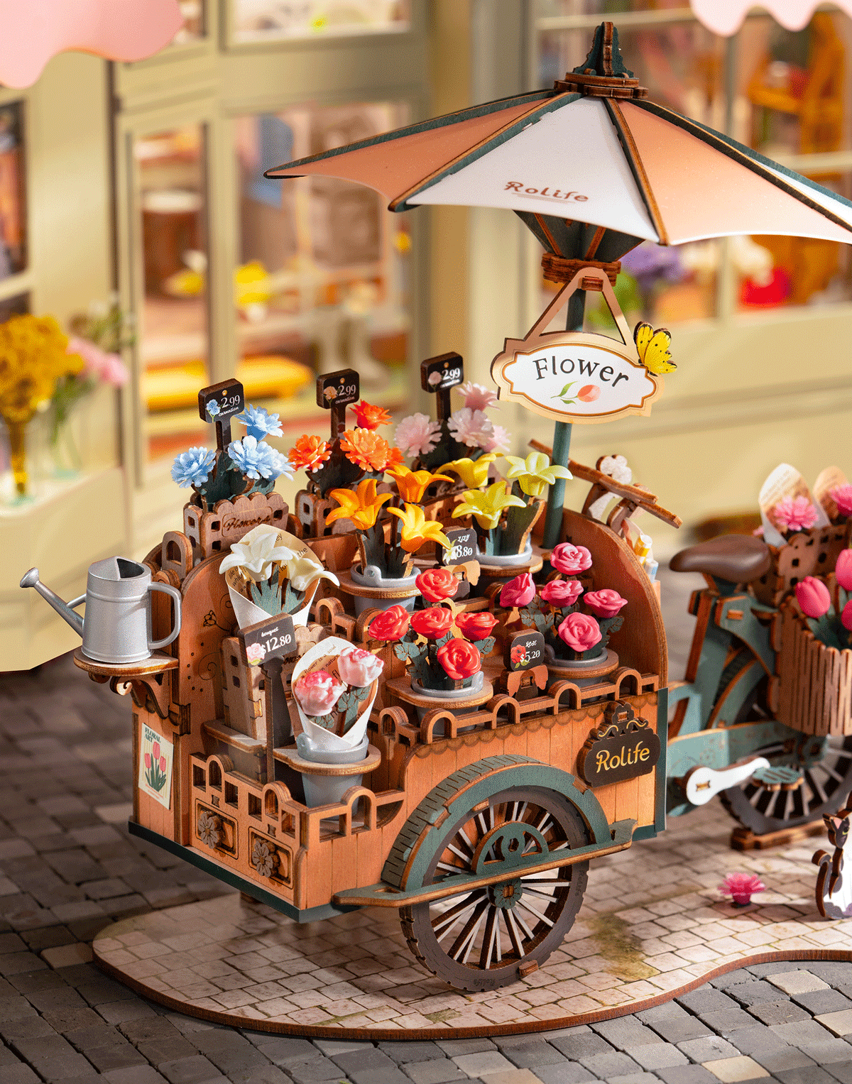 Blossom Cart 3D Wooden Puzzle