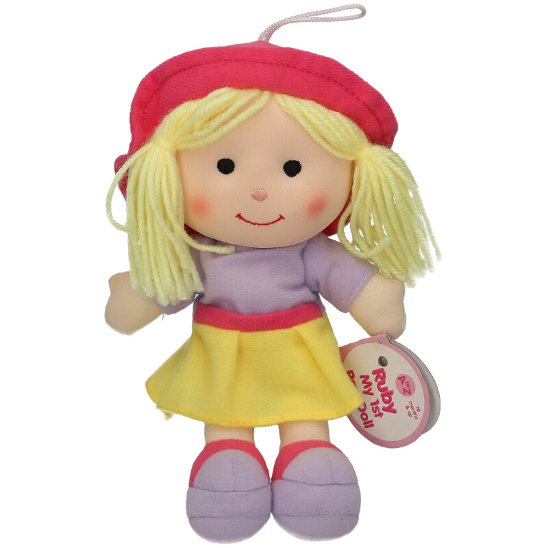 Baby Ruby My 1st Rag Doll Small Soft Toy 22 cm, 10+ Months Present Filler
