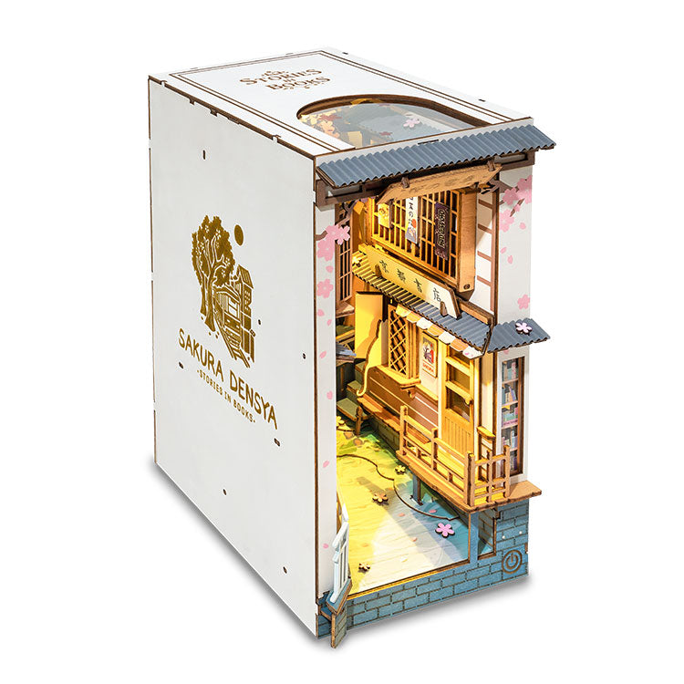 Rolife Sakura Densya DIY Book Nook Shelf Insert Kit TGB01