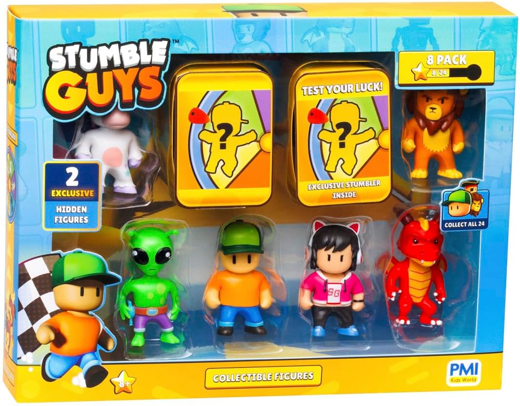 Stumble Guys 2" Collectable Figures 8-Pack Deluxe Box