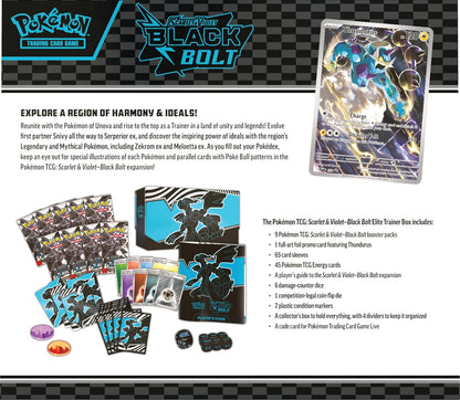 Pokémon TCG: Scarlet & Violet 10.5 - Black Bolt - Elite Trainer Box Zekrom