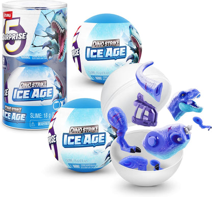 5 Surprise Dino Strike Ice Age, Series 6