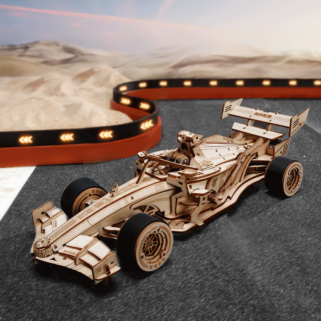 F1 Racing Car LK505 3D Wooden Puzzle