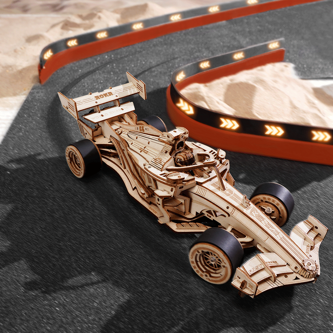 F1 Racing Car LK505 3D Wooden Puzzle