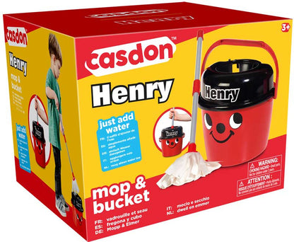 CASDON HENRY MOP AND BUCKET Fun Cleaning Role Play Toy for Kids (Ages 3+)